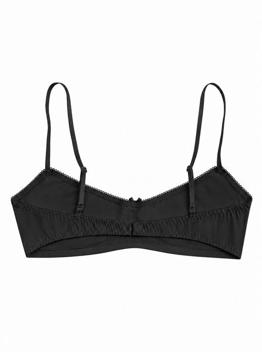 Organic Cotton Bra - Black