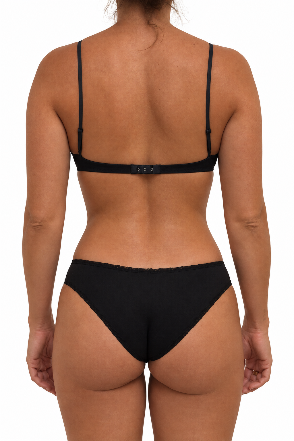 Organic Cotton Bra - Black