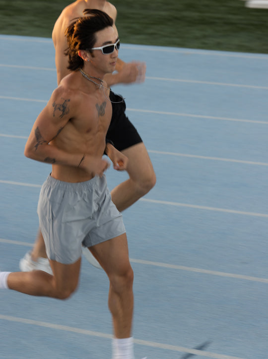 Performance Tan-Through Short - Gray