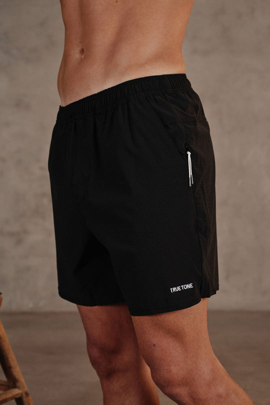 Performance Tan-Through Short - Black