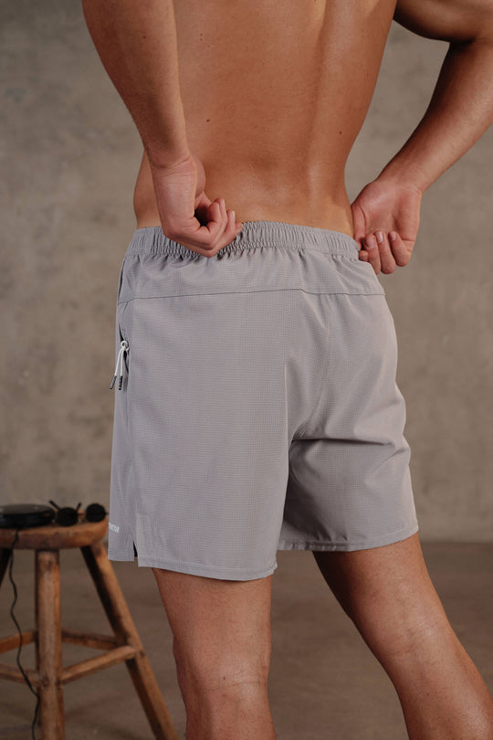 Performance Tan-Through Short - Gray