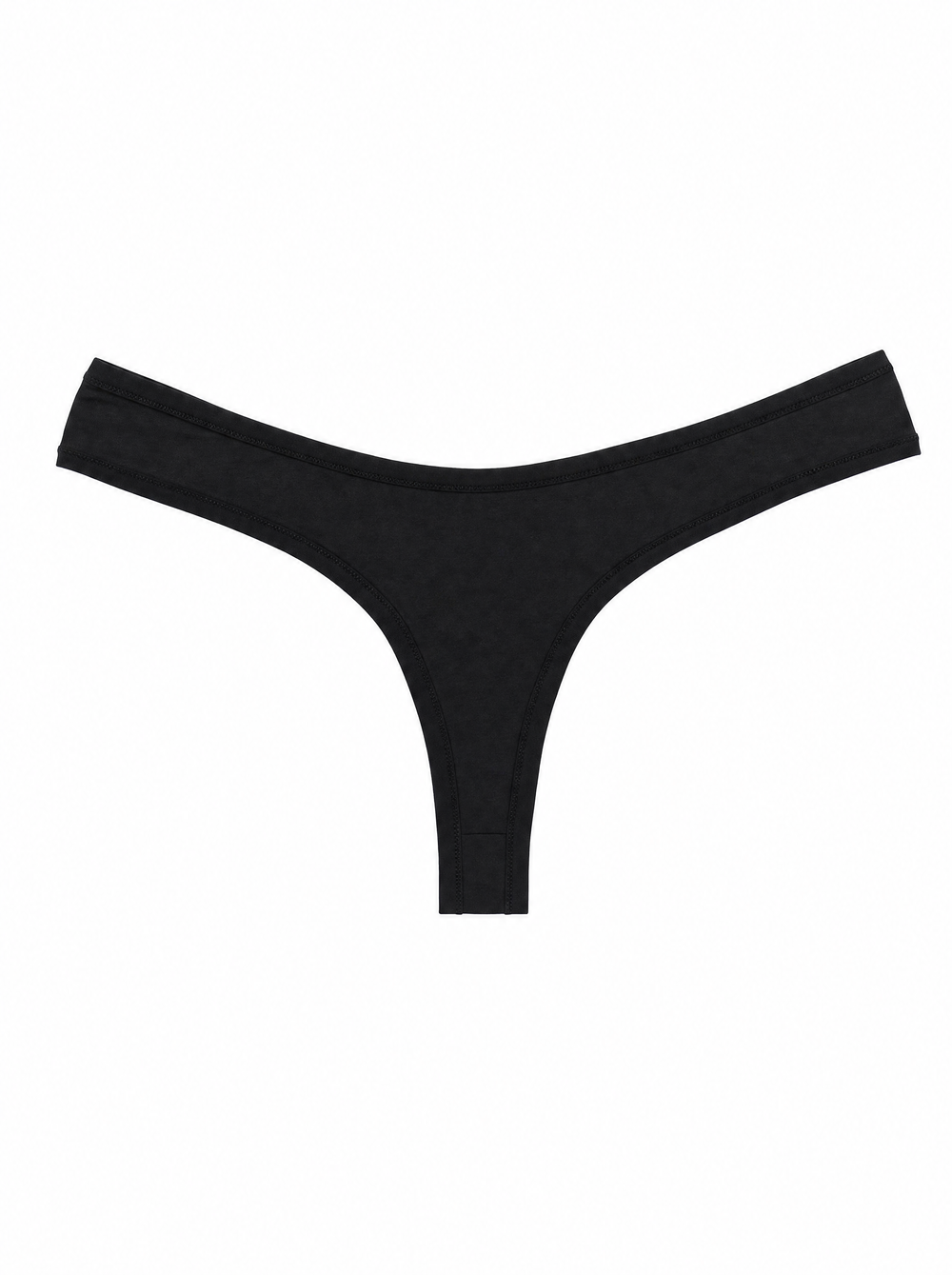 Organic Cotton Thong - Black