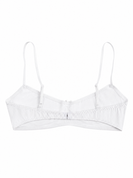 Organic Cotton Bra - White